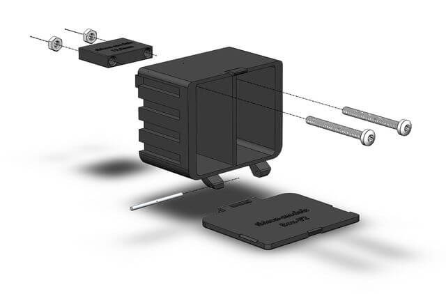 1:14/1:16 Staubox V2 mit Halter für LKW und Auflieger