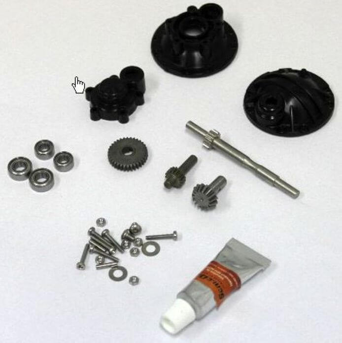 1 Vorgelege Set, Bausatz, (für 1 Achse), erhöht die Übersetz