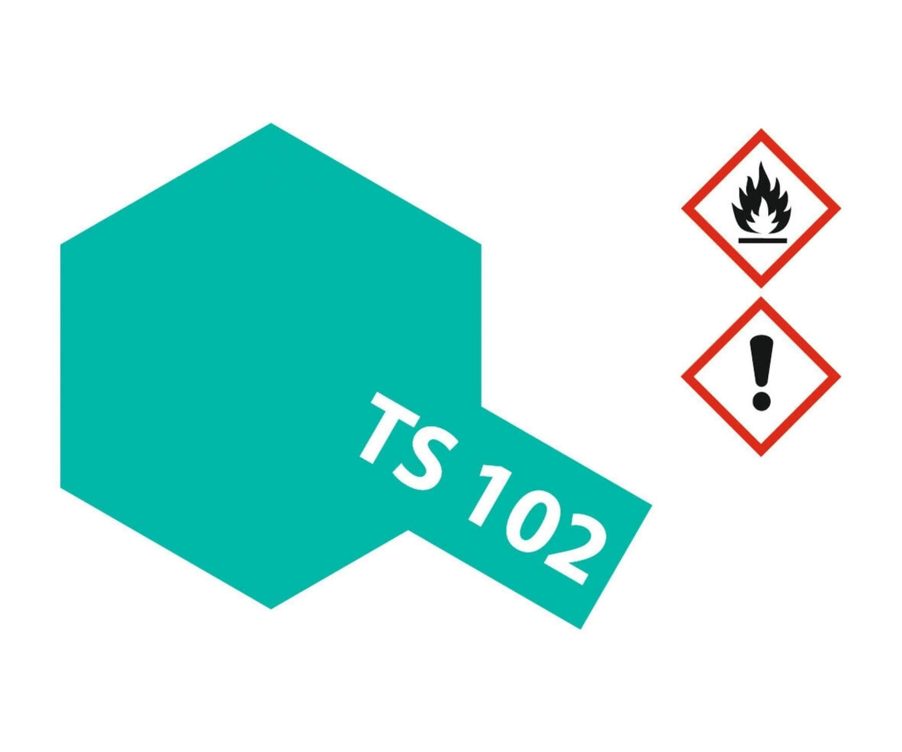 Sprühlack-Dose 100ml, Cobalt-grün, Decklack, TS-102 Glanz