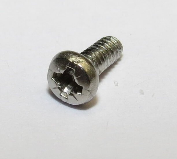25 lens head screws with Phillips M1,6x4 DIN 7985, stainless steel