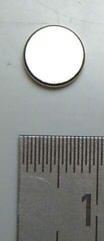 Neodym Magnet, rund, 8mm Durchmesser 2mm dick, hohe Neodym Magnet, rund, 8mm Durchmesser 2mm dick, hohe