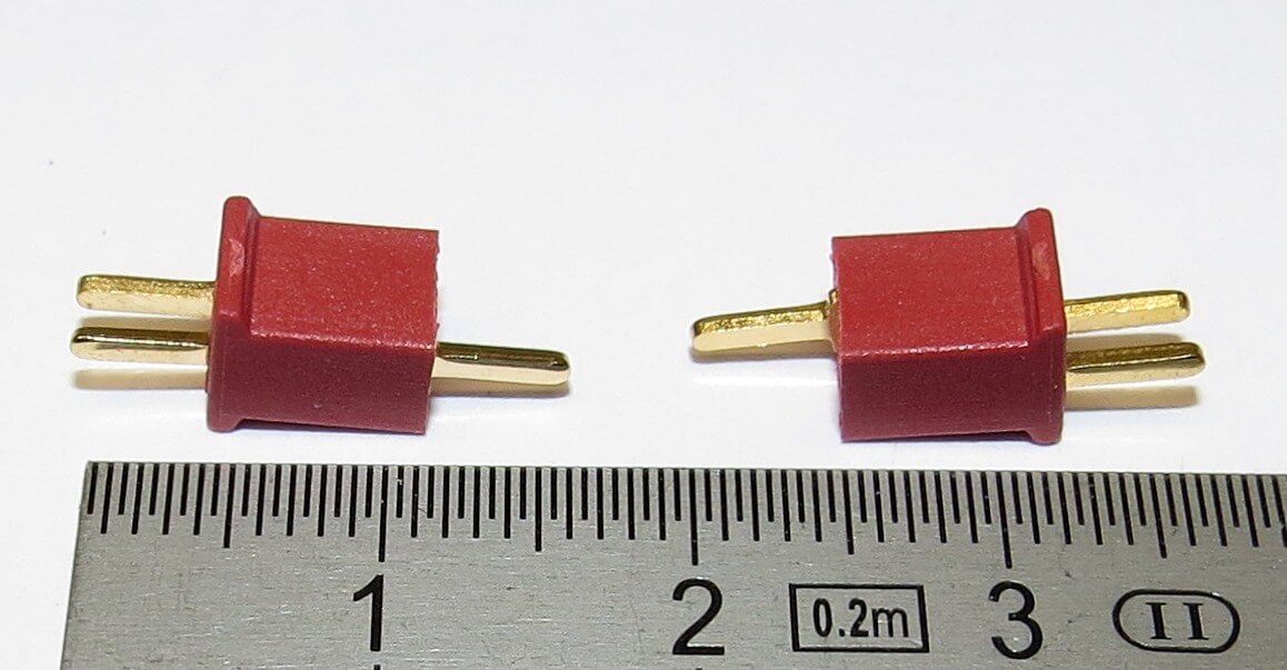 1 Paar Micro-Steckverbinder. Ca. 24x6x6  mm in zusammen