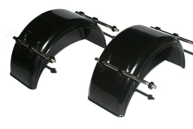 1:14 Fender geniş plastik siyah tutucu çifti ile