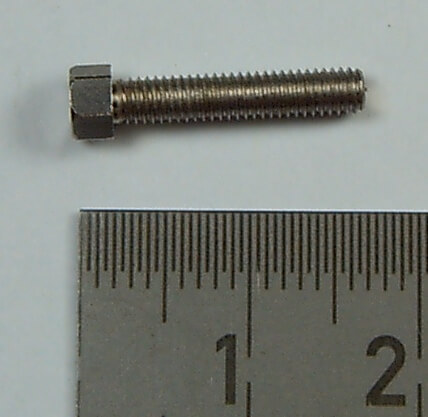 6-Kant-Modellschraube M3,0 x 15 VA/Niro  SW 4,0mm Kopfhöhe  