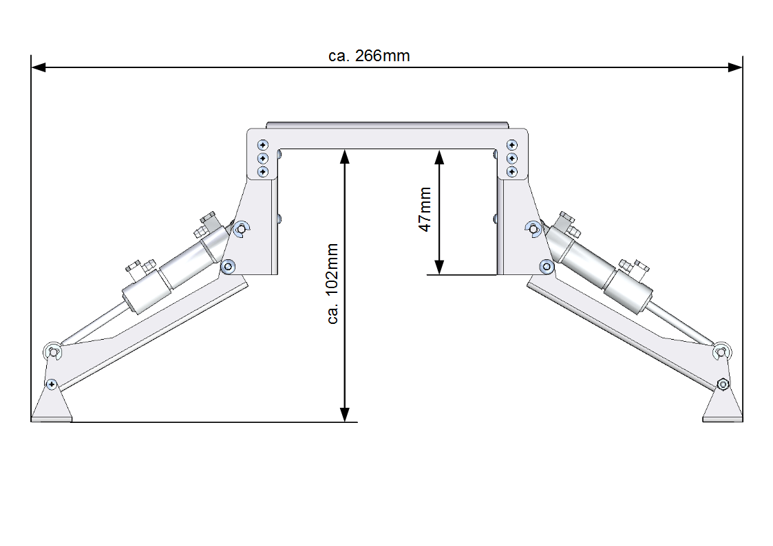 Bausatz Forst-Abstützung (hydraulisch) für Wedico-/Tamiya