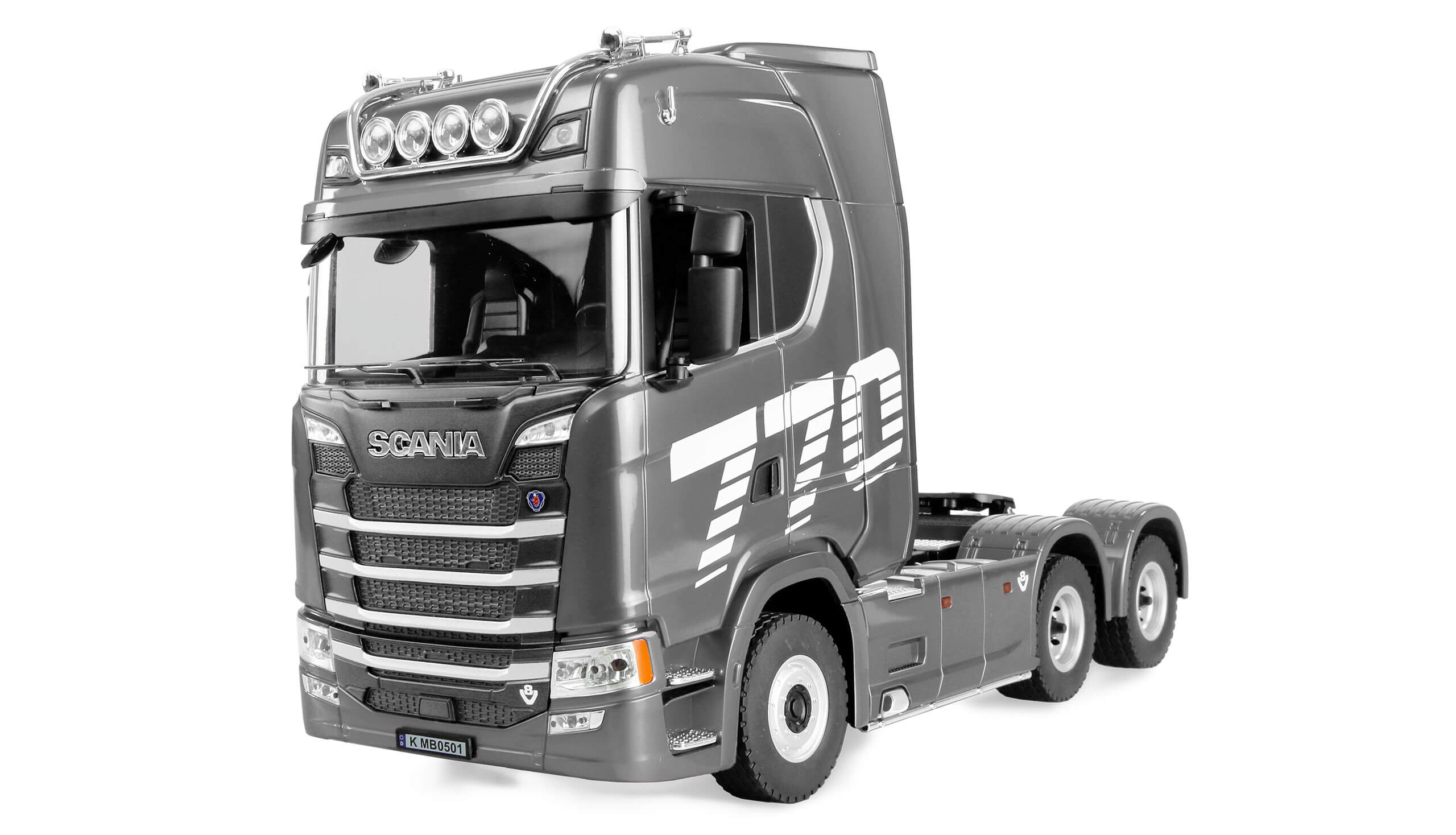 Scania 770S, RTR. Fertig montiert mit Karosserie, Licht un