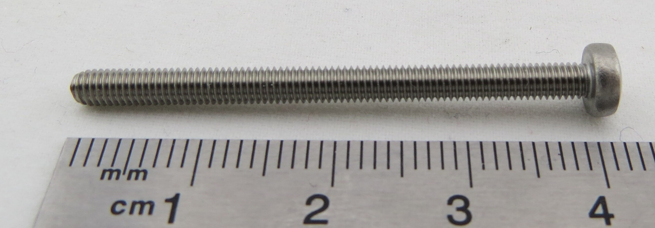100 Linsenkopfsch.m.Kreuzschlitz M3x40   DIN 7985, Niro Edel
