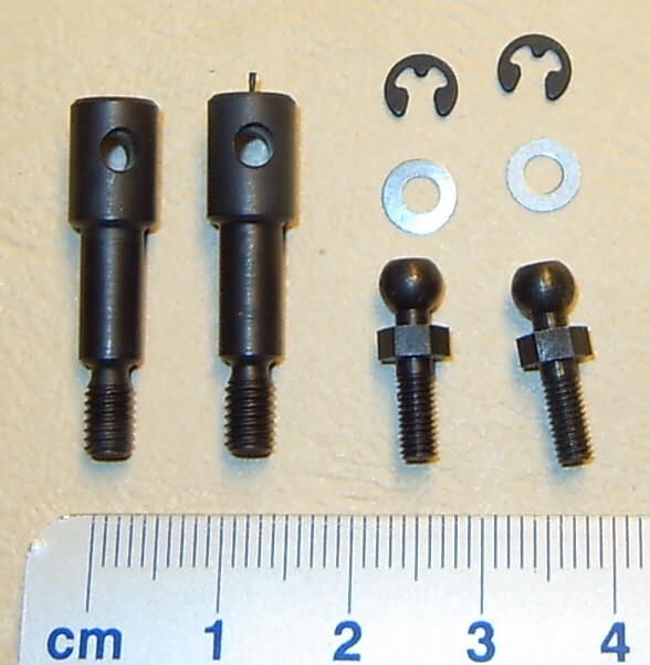 Radbolzen Umbausatz für 1 Tamiya-Vorder- Achse. Deutliche Radbolzen Umbausatz für 1 Tamiya-Vorder- Achse. Deutliche