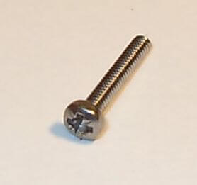 25 lens head screws with Phillips M2 x 12 DIN 7985, stainless steel