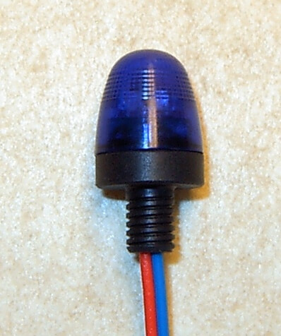 Rundumleuchte, blau, mit integrierter Elektronik u