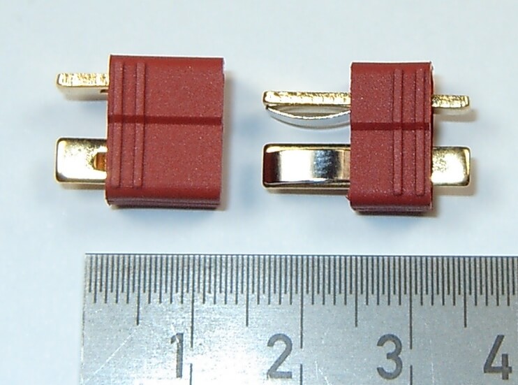 Paar T-Steckverbinder. Ca. 25x13x8mm   in zusammen