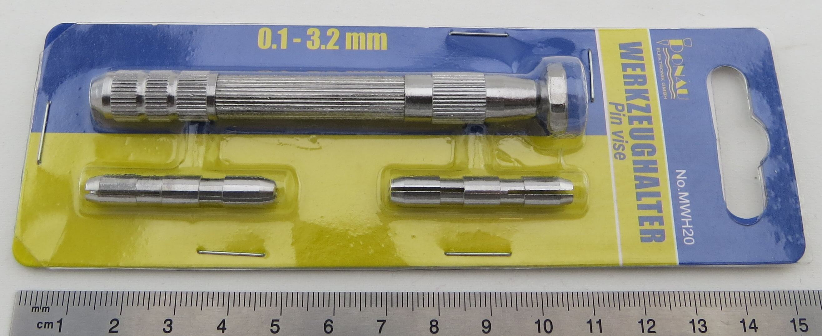 Werkzeughalter 0,1 - 3,2mm. Mit gerändeltem und vernickelt Werkzeughalter 0,1 - 3,2mm. Mit gerändeltem und vernickelt