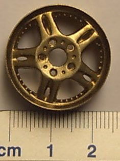 Felge für LIV-Reifen Messing-Guss Da=25/24mm Di=4,5mm, 10mm Felge für LIV-Reifen Messing-Guss Da=25/24mm Di=4,5mm, 10mm
