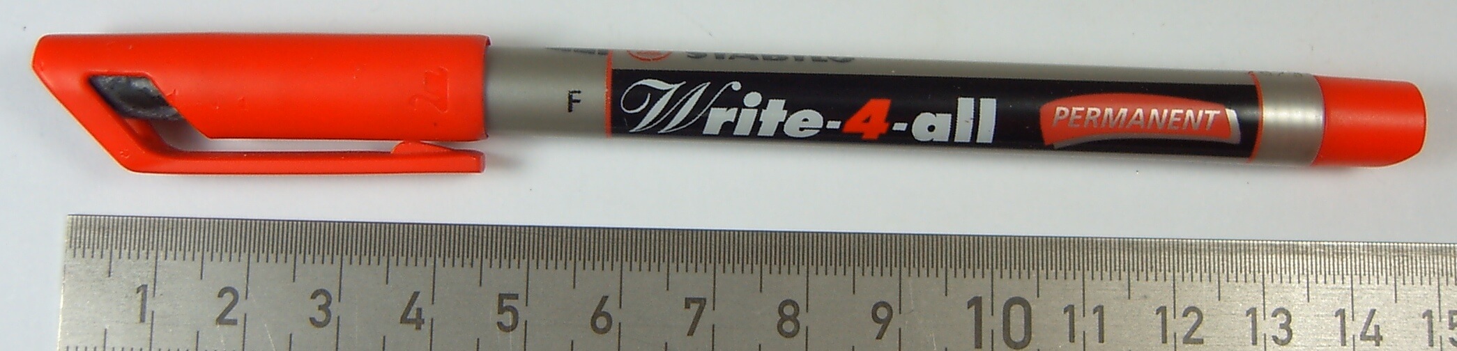 Permanent-Marker Write-4-all, Stabilo, ROT, Strichstärke 1 Permanent-Marker Write-4-all, Stabilo, ROT, Strichstärke