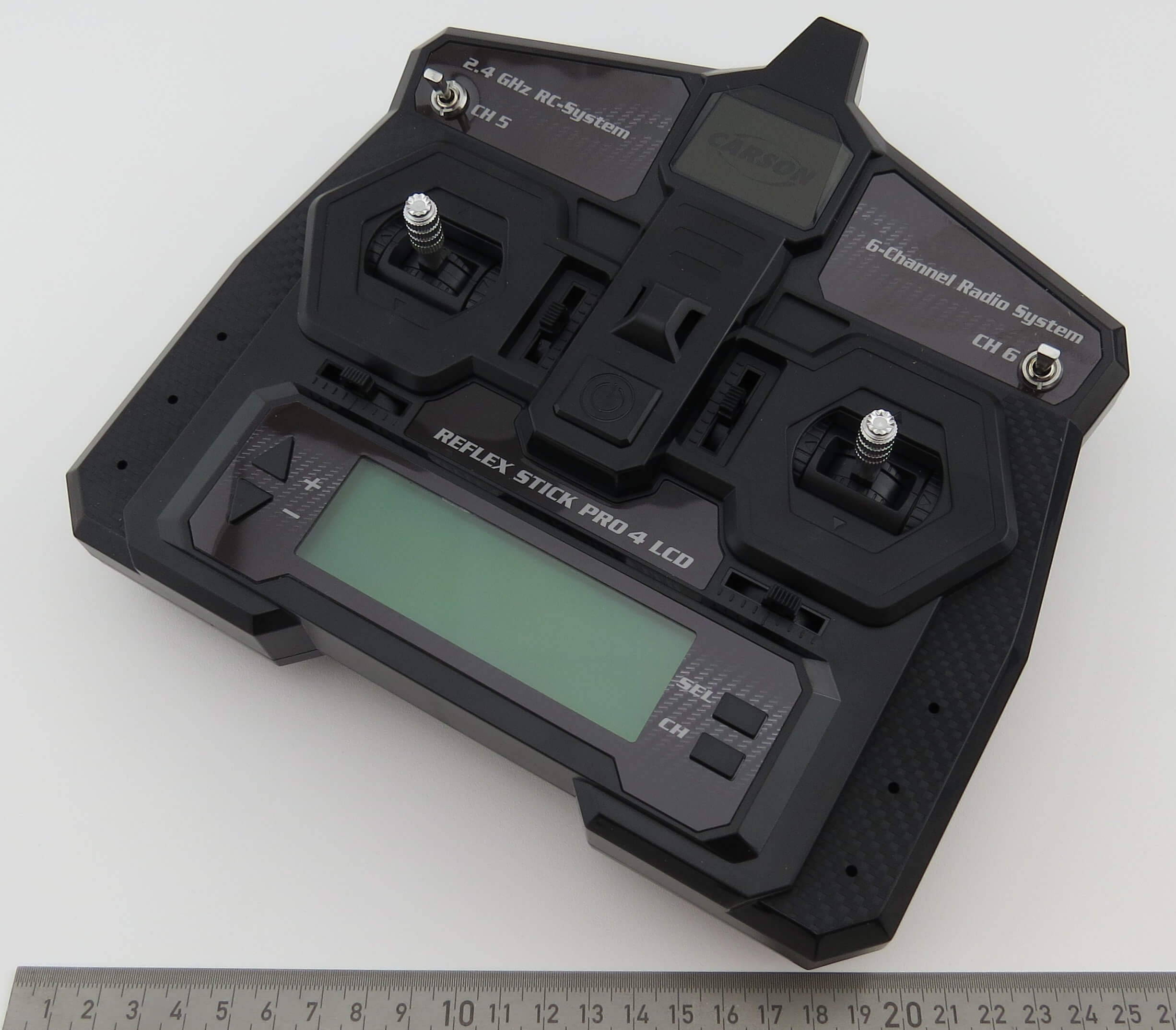 2,4GHz-Fernsteuerung mit 6 Kanälen. Reflex-Stick Pro4 LCD