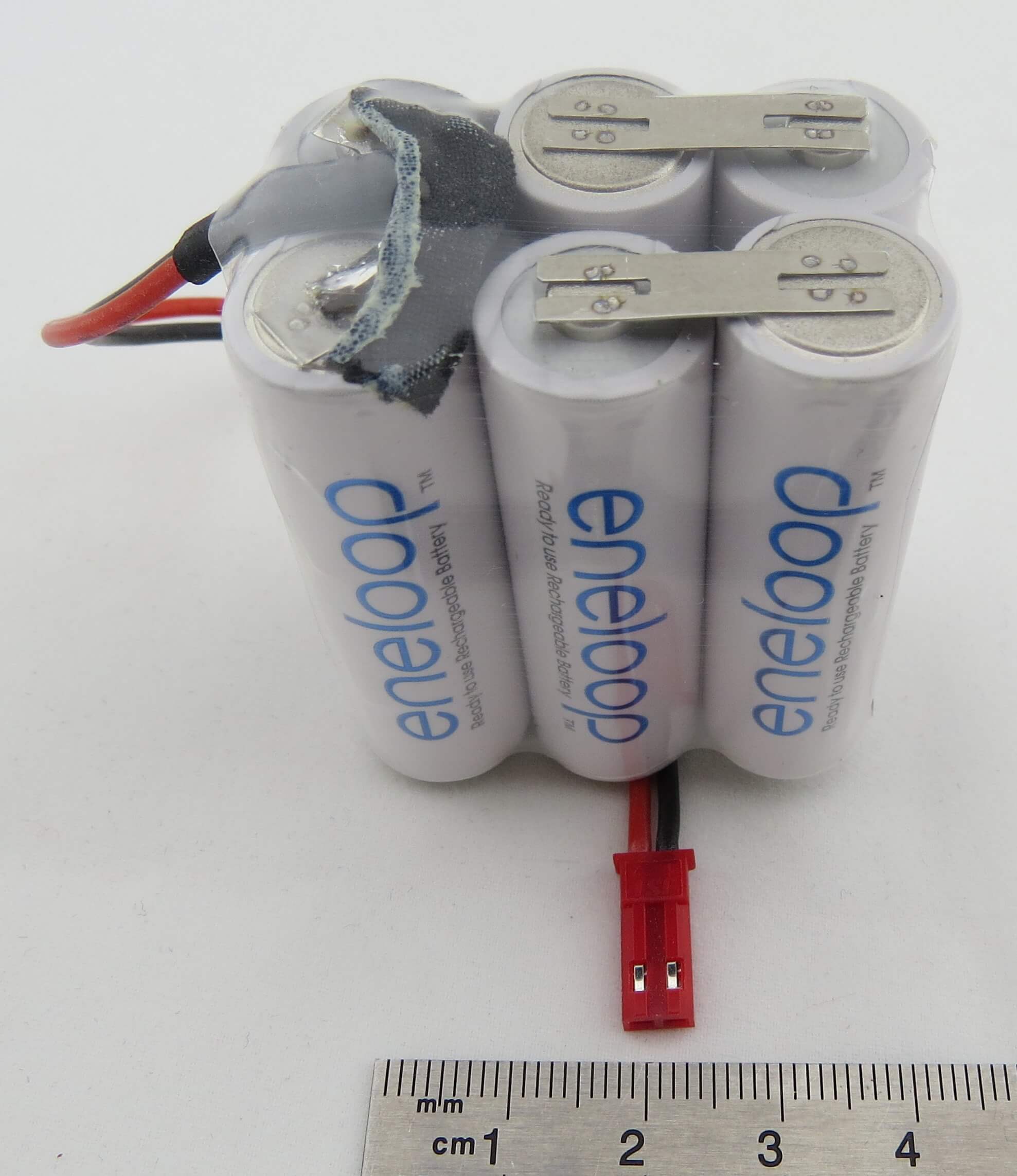 Akku-Pack mit 6x Sanyo ENELOOP, 7,2V, 2000mAh, BEC Akku-Pack mit 6x Sanyo ENELOOP, 7,2V, 2000mAh, BEC