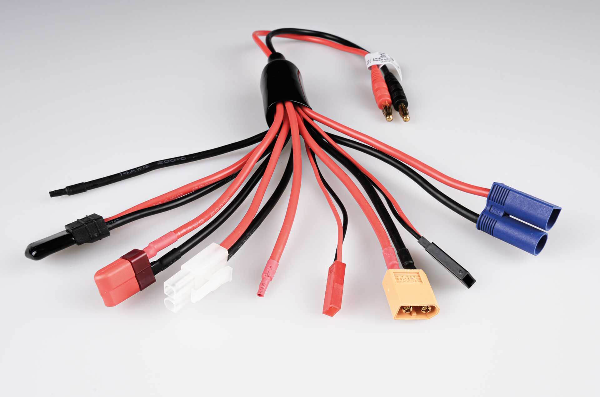 Universal-Ladekabel Bananen-Stecker 30cm vergoldete Stecke