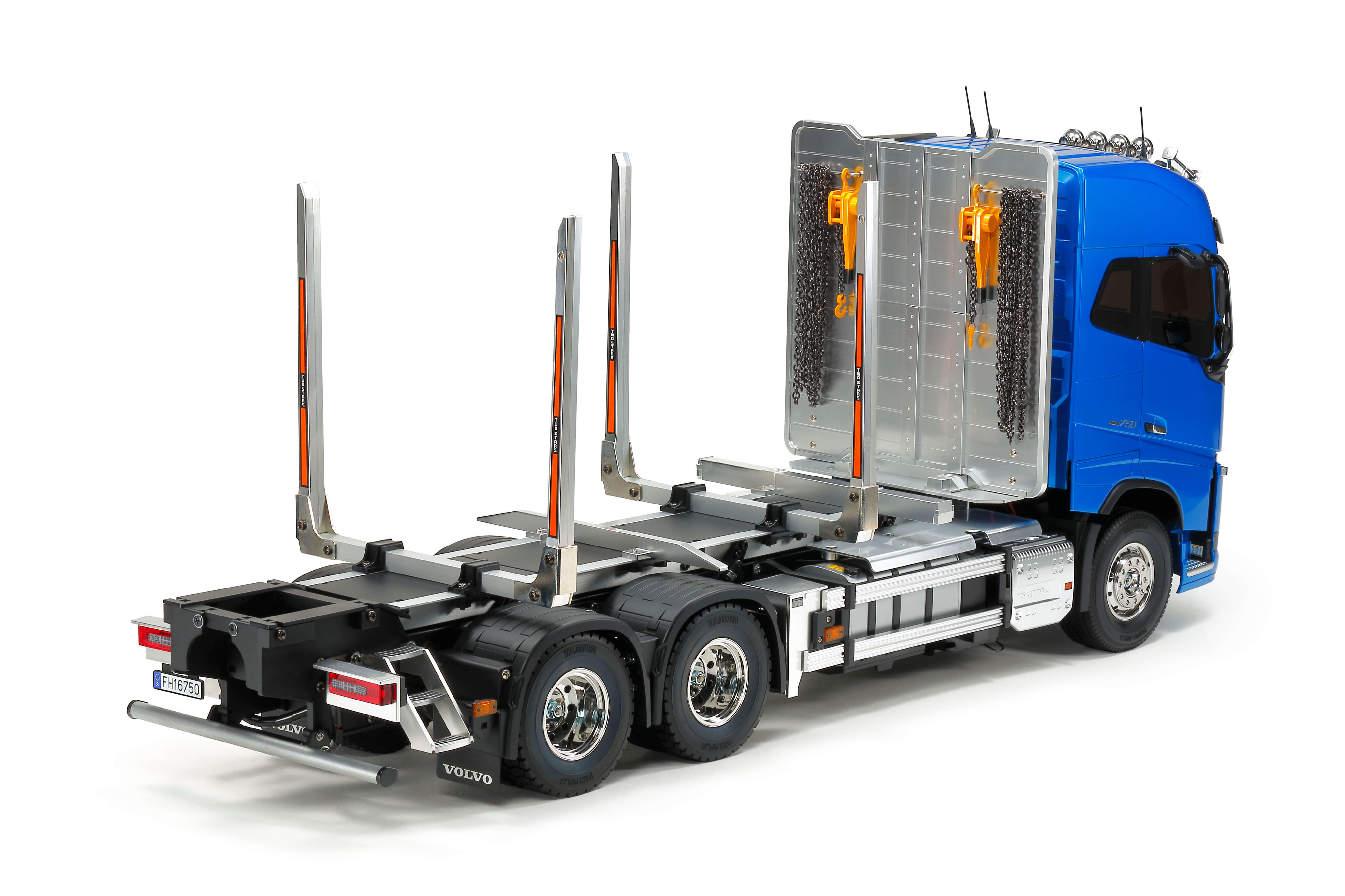 Volvo FH16 Globetrotter Holztransporter RTR Tamiya blau