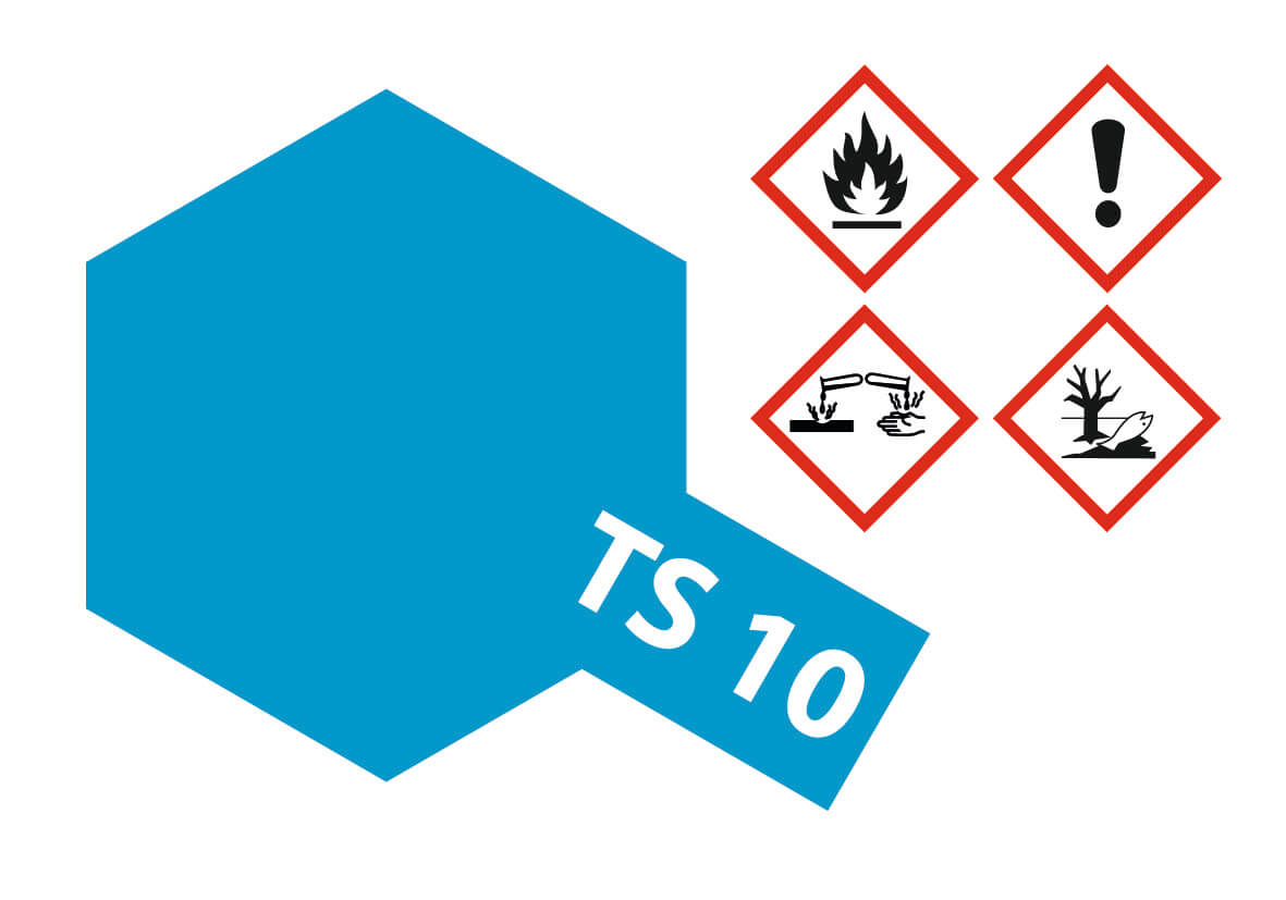 Sprühlack-Dose 100ml, Französich-Blau, glänzend, TS-10 1x Sprühlack-Dose 100ml, Französich-Blau, glänzend, TS-10