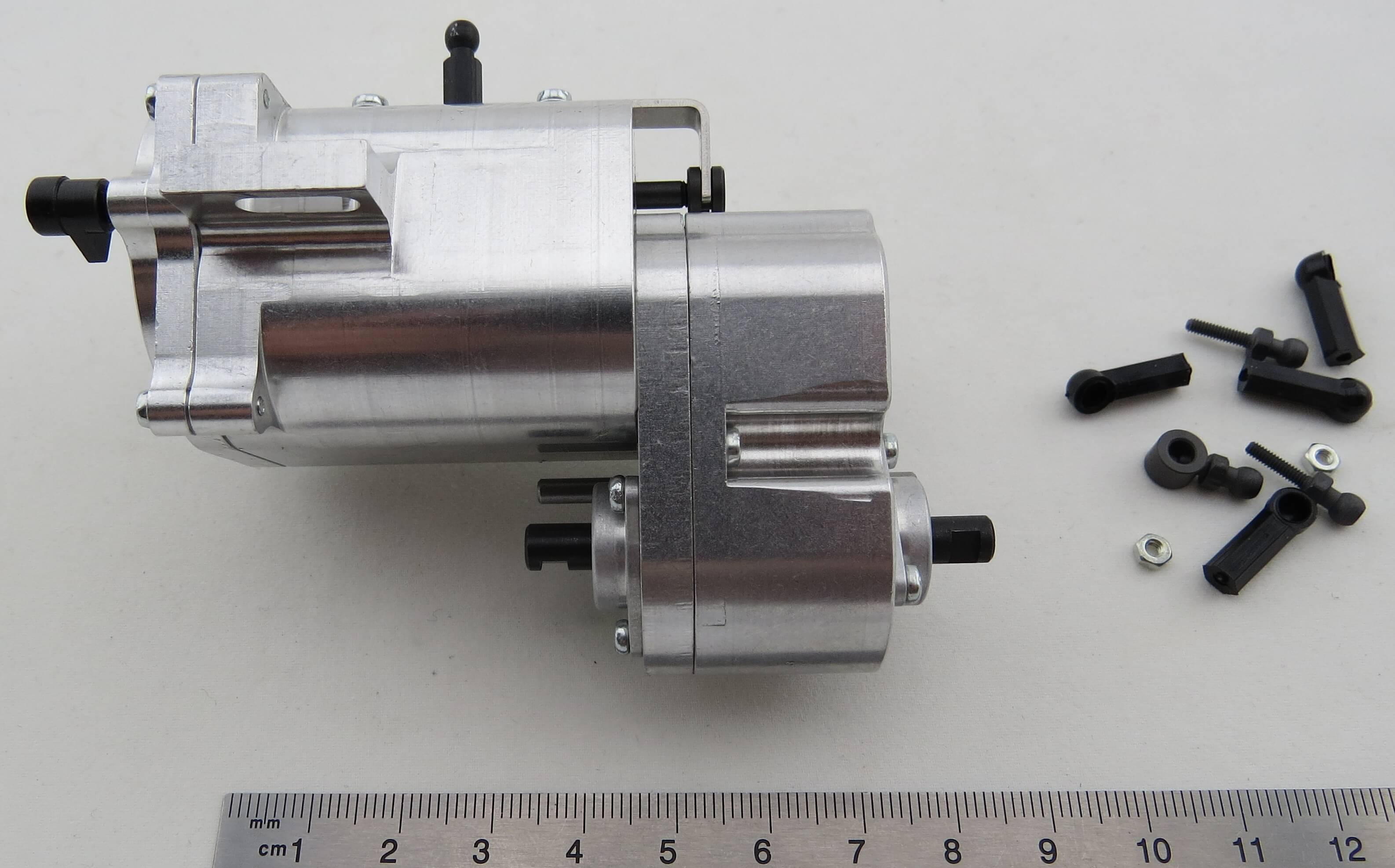 1x 3-Gang Schaltgetriebe ohne Motor mit  Verteilergetriebe,