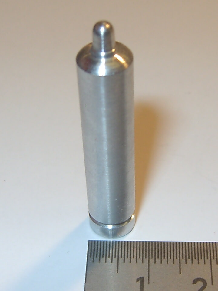 1 Sauerstoffflasche 8x40mm, Alu gedreht  (6063/42), 1 Stüc  