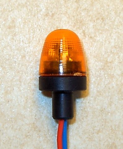 1 Rundumleuchte, orange, mit integrier- ter Elektronik u., Gelblicht, Rundum-Leuchten, Beleuchtung, Fahrzeug-Komponenten