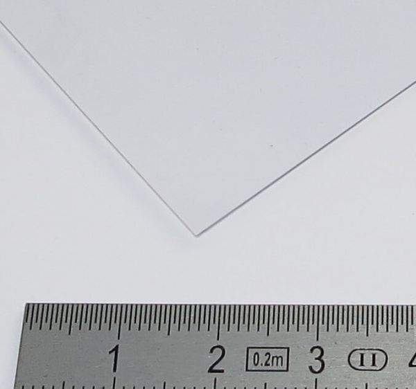 PVC-Platte klar transparent 1,00mm ca. 500 x 400 mm, Sondergrößen, PVC, Kunststoff-Platten, Material