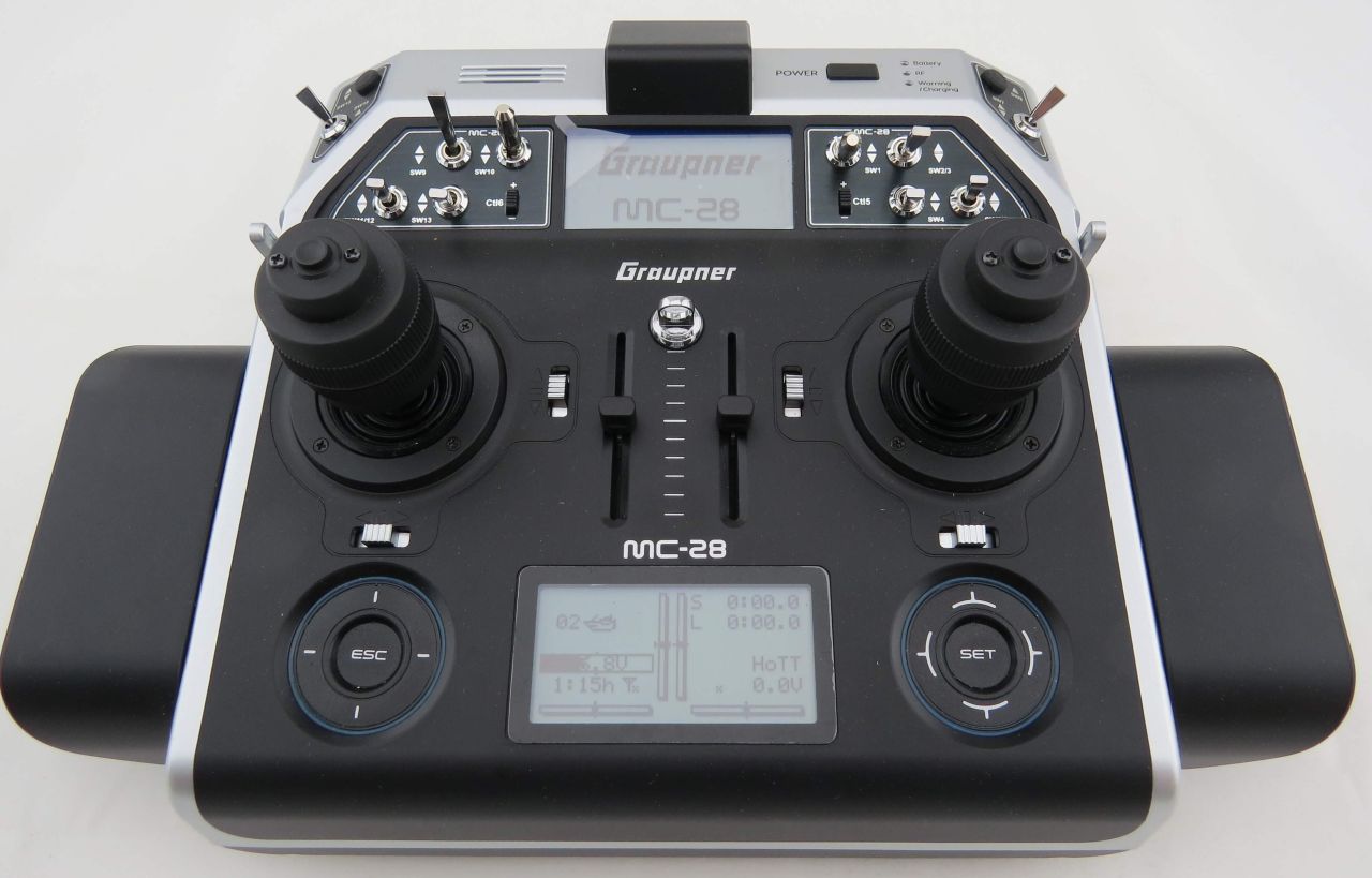 MC-28HoTT computer remote control transmitter, 16-channel, Graupner | 10649